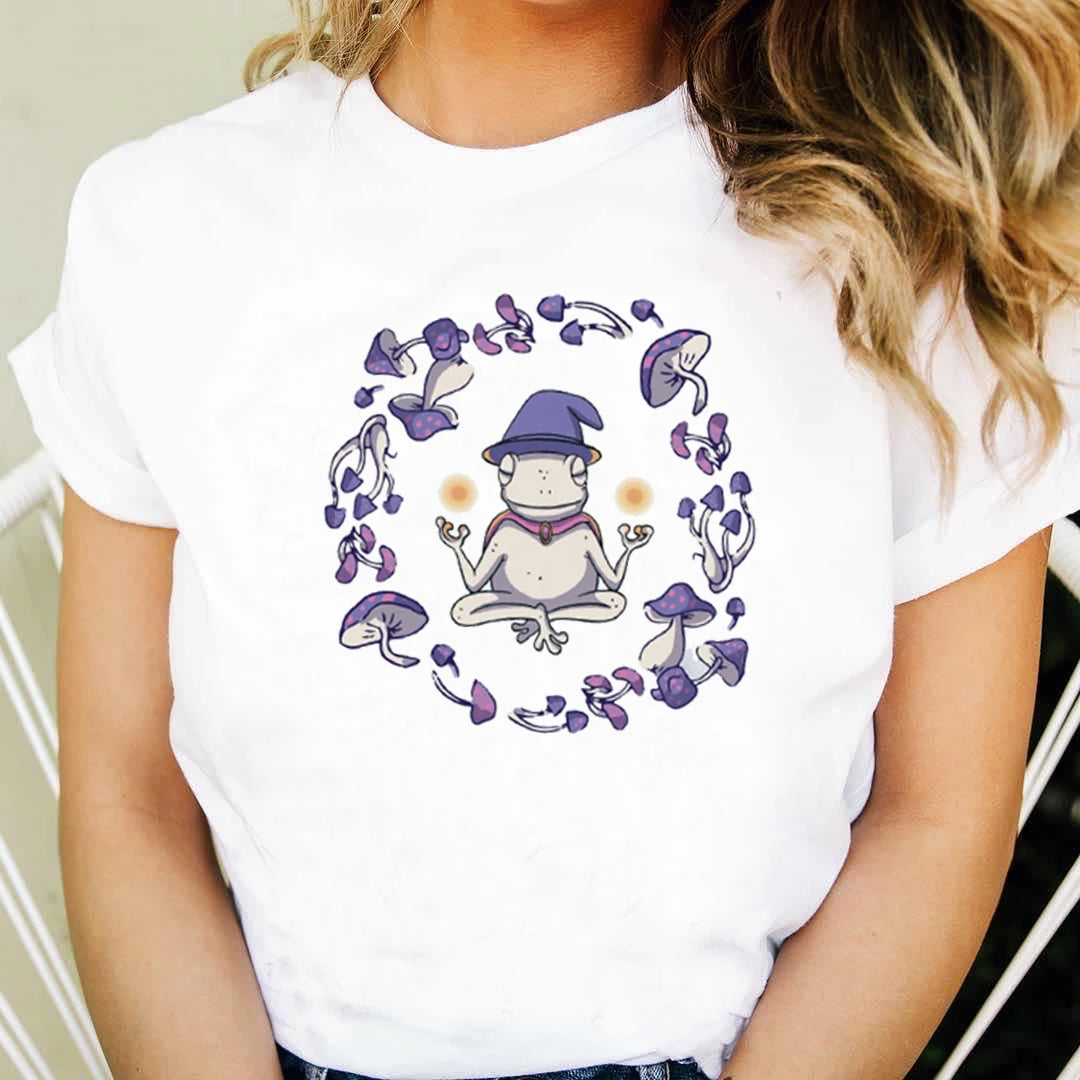 Frog Cottagecore mushroom Collection - Womens T-shirt